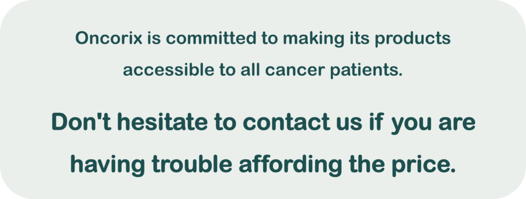 Oncorix is accessible to all cancer patients